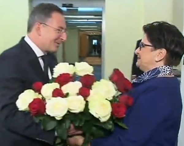 Minister Sienkiewicz z minister Piotrowską